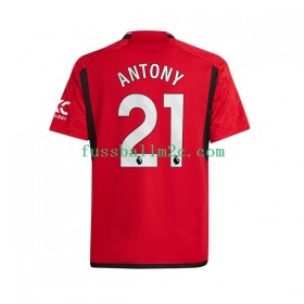 Fußballtrikots Manchester United Antony Matheus 21 Heim Trikotsatz 2023-2024